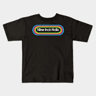 nin ll rainbow retro Kids T-Shirt